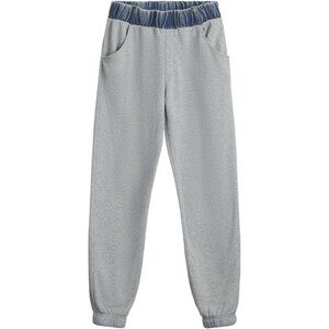 NWT Vintage Havana WASHED DENIM‎ AND FLEECE COMBO JOGGER Size Medium